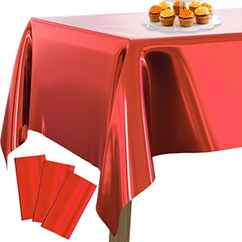 FIESTA MYLAR TABLE COVER RED