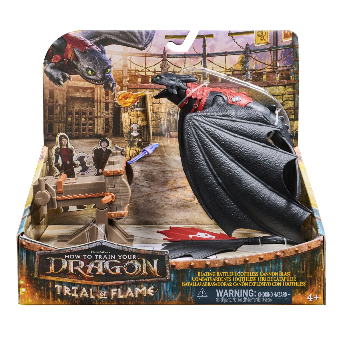 DreamWorks Dragons Blazing Battles Toothless Cannon Attack Playset