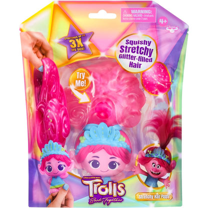 TROLLS GOO JIT-ZU STRETCHY HAIR POPPY