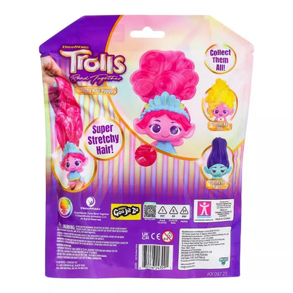 TROLLS GOO JIT-ZU STRETCHY HAIR POPPY
