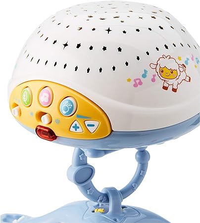 VTech - Móvil Proyector Cuenta Ovejitas, Juguete de Cuna para Bebé, Más de 70 Nanas, Canciones, Sonidos y Frases, Incluye Mando a Distancia (3480-503322), Multicolor, 0 - 24 meses