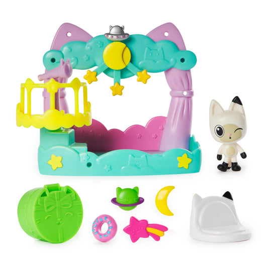 Gabby’s Dollhouse, Pandy Paws Dreamy Balcony Playset, 8-Pieces with Toy Figures, Doll House Accessories & Sensory Play, Kids Toys for Girls & Boys 3+