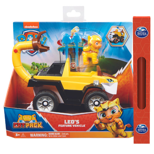 PAW Patrol, Cat Pack, Leo’s Transforming Toy Car with Action Figure