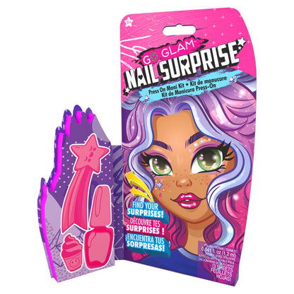 Cool Maker, GO GLAM Nail Surprise Manicure Set with Surprise Feature Press on Nails and Polish (Styles May Vary), Nail Kit Kids Toys for Ages 8 and up