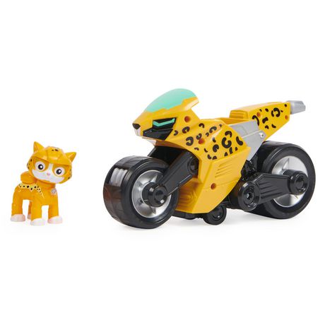 PAW Patrol, Cat Pack, Wild Cat’s Transforming Toy Motorcycle with Collectible Action Figure