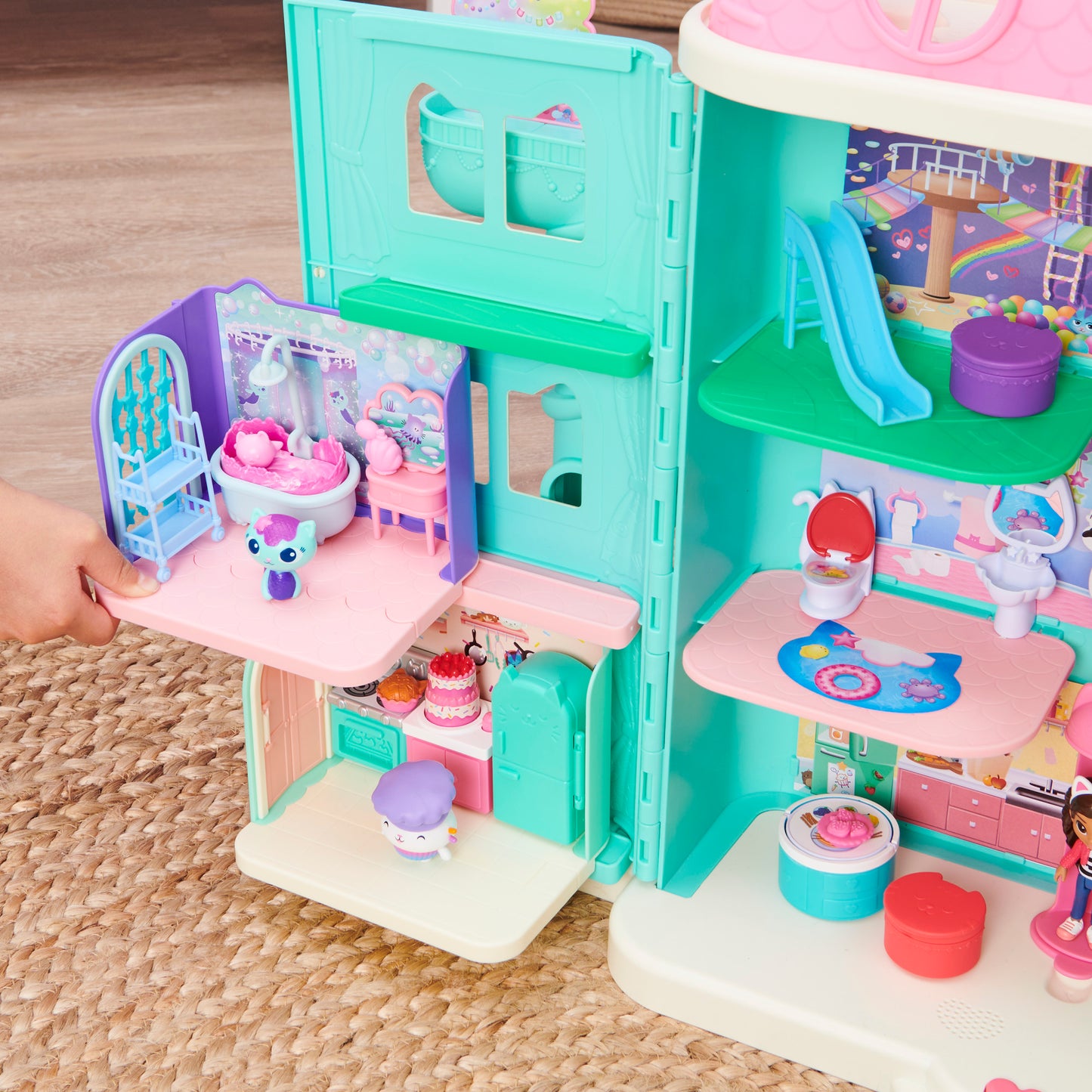 Gabby’s Dollhouse, MerCat’s Primp and Pamper Bathroom Playset for Dollhouse