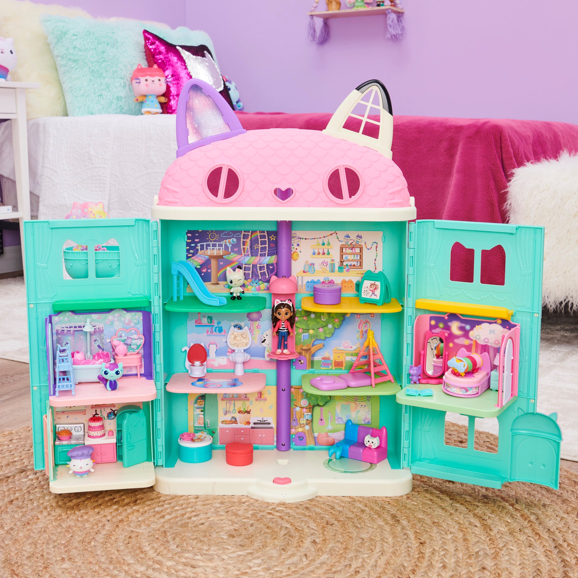 Gabby's Dollhouse, Bakey with Cakey Kitchen Playset with Figure
