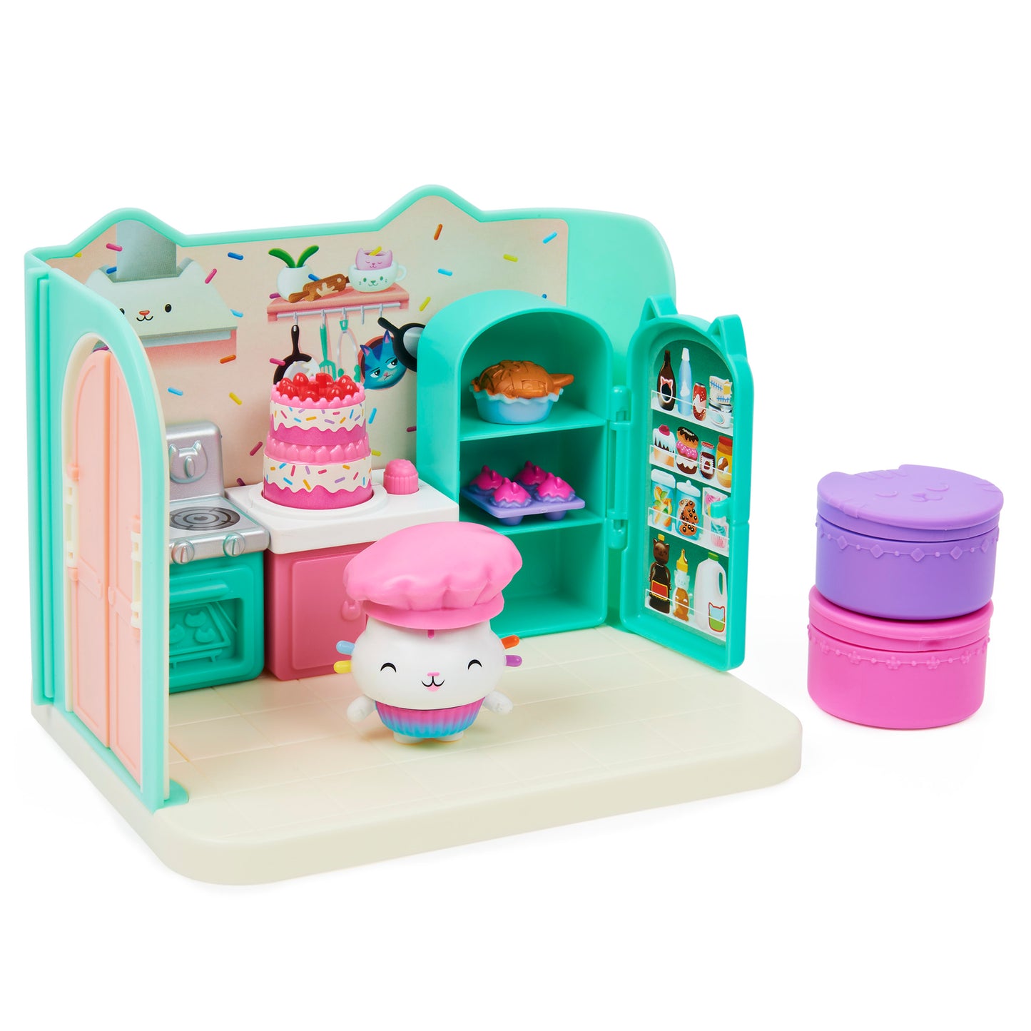 Gabby’s Dollhouse, Bakey with Cakey Kitchen Playset with Figure