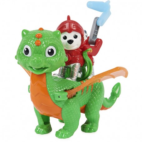 Paw Patrol Rescue Knights Hero Pups - Marshall : Pup Figure and Dragon Ages 3 and UP